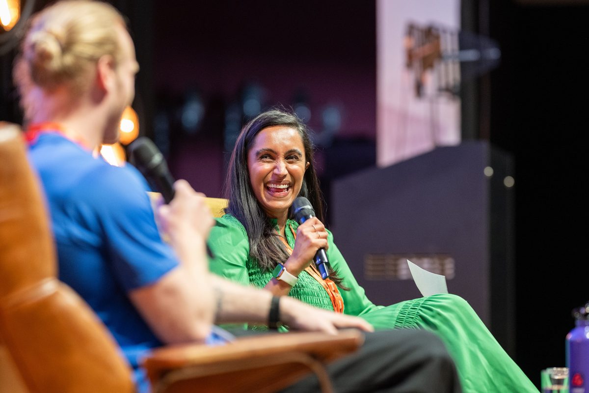An adviser speaking on a panel